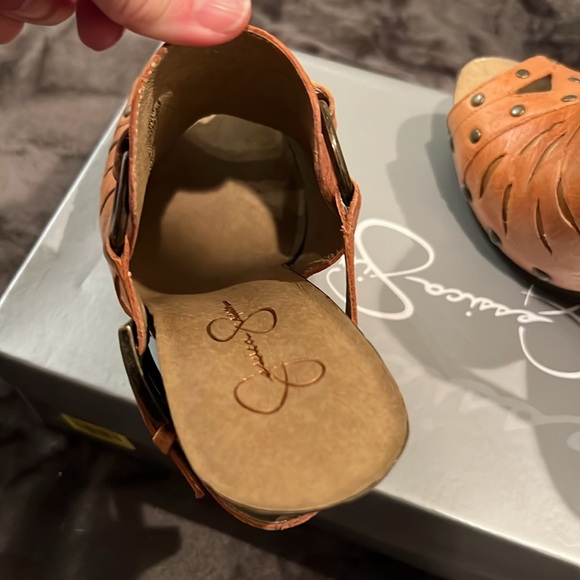 Jessica Simpson leather heeled mule - Picture 3 of 6